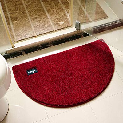 generic Badematte Halbkreis Beflockt Weiche Und Bequeme Matte Bad Saugfähige rutschfeste Matte Wohnzimmer Schlafzimmer Türmatte 50 cm X 80 cm Rot generic Badematte Halbkreis Beflockt Weiche Und Bequeme Matte Bad Saugfähige rutschfeste Matte Wohnzimmer Schlafzimmer Türmatte 50 cm X 80 cm Rot
