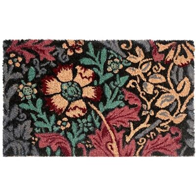Beliani Fußmatte Kokosfaser Mehrfarbig/bunt Blumenmotiv rutschfest 45 x 75 cm Illiamna Beliani Fußmatte Kokosfaser Mehrfarbig/bunt Blumenmotiv rutschfest 45 x 75 cm Illiamna