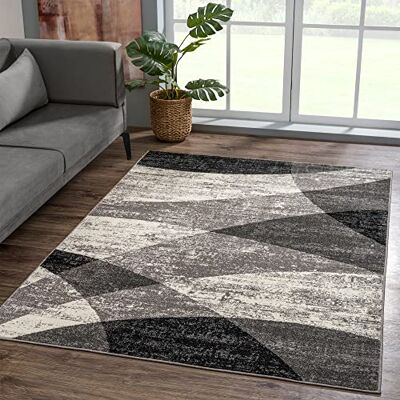 SANAT Vintage 1690 Teppich - 140x200cm, 13mm, Grau - Langlebig & Fußbodenheizung SANAT Vintage 1690 Teppich - 140x200cm, 13mm, Grau - Langlebig & Fußbodenheizung