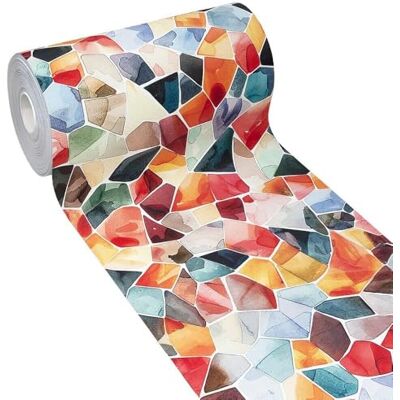 Emmevi Küchenteppich aus PVC, weich, schmutzabweisend, rutschfest, rutschfest, waschbar, 51 x 250 cm, Dis_B Emmevi Küchenteppich aus PVC, weich, schmutzabweisend, rutschfest, rutschfest, waschbar, 51 x 250 cm, Dis_B