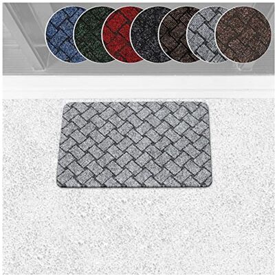 ANRO Schmutzfangteppich Matte Teppich Läufer Flurläufer Bodenbelag Schmutzfangläufer Sauberlaufmatte Fußmatte Melbourne Grau 40x60cm ANRO Schmutzfangteppich Matte Teppich Läufer Flurläufer Bodenbelag Schmutzfangläufer Sauberlaufmatte Fußmatte Melbourne Grau 40x60cm