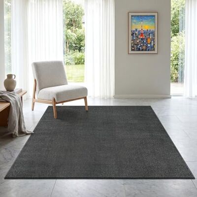 Sanat Uni Teppich - Langlebiger 140x200cm Grauer Indoor-Teppich Sanat Uni Teppich - Langlebiger 140x200cm Grauer Indoor-Teppich