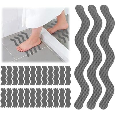 momgyaamz Stufenmatten Selbstklebend, Treppenteppich Selbstklebend für Treppen, Bäder, Küchen und Saunen, Treppenstufen Antirutsch 72 Stück, Antirutsch Treppe 18 * 1.3 cm, Treppen Rutschschutz Grau momgyaamz Stufenmatten Selbstklebend, Treppenteppich Selbstklebend für Treppen, Bäder, Küchen und Saunen, Treppenstufen Antirutsch 72 Stück, Antirutsch Treppe 18 * 1.3 cm, Treppen Rutschschutz Grau