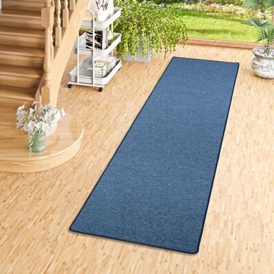 Snapstyle Feinschlingen Läufer Velour Teppich Strong Dunkelblau in 9 Größen Snapstyle Feinschlingen Läufer Velour Teppich Strong Dunkelblau in 9 Größen