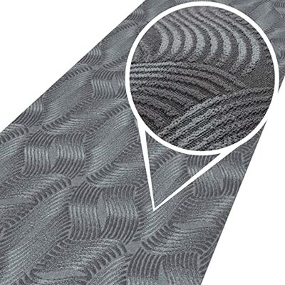 ANRO Teppich Teppichläufer Flur Schlafzimmer Küche Wohnzimmer Küchenläufer Küchenteppich rutschfest Meterware Anton Julianna Grau 100 x 120cm Neuheit ANRO Teppich Teppichläufer Flur Schlafzimmer Küche Wohnzimmer Küchenläufer Küchenteppich rutschfest Meterware Anton Julianna Grau 100 x 120cm Neuheit
