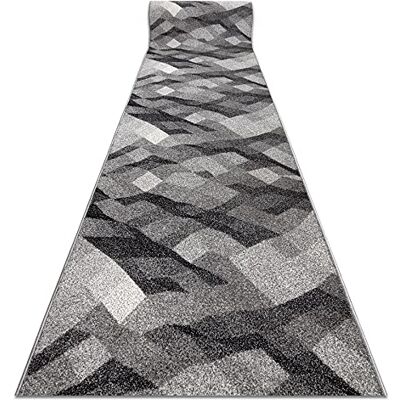 RugsX Palanga Läufer - Polypropylen Grau 90x220 cm RugsX Palanga Läufer - Polypropylen Grau 90x220 cm