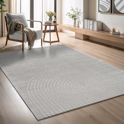 THE CARPET Elisa Grau Moderner geometrischer Teppich - Teppich THE CARPET Elisa Grau Moderner geometrischer Teppich - Teppich