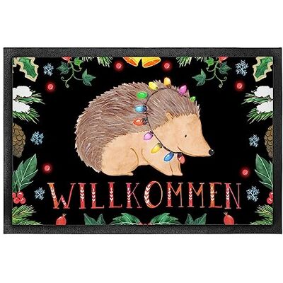 Panda Schmutzfangmatte Igel Lichterkette 40 x 60 cm Geschenk, Weihnachten, fußmatte, Fußabstreifer, Fussmatte, Bodenvorleger, Schmutzfänger Panda Schmutzfangmatte Igel Lichterkette 40 x 60 cm Geschenk, Weihnachten, fußmatte, Fußabstreifer, Fussmatte, Bodenvorleger, Schmutzfänger