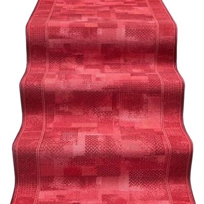 Emmevi Teppichläufer, Treppe, Eingang, eingefasst, Teppich für Flur, Stufen, rutschfest, 67 x 600 cm, Bordeaux Emmevi Teppichläufer, Treppe, Eingang, eingefasst, Teppich für Flur, Stufen, rutschfest, 67 x 600 cm, Bordeaux