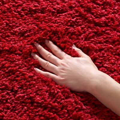 Safavieh Zottelig Teppich für Wohnzimmer, Esszimmer, Schlafzimmer California Shag Collection, Hoher Flor, Rot, 91 X 152 cm Safavieh Zottelig Teppich für Wohnzimmer, Esszimmer, Schlafzimmer California Shag Collection, Hoher Flor, Rot, 91 X 152 cm