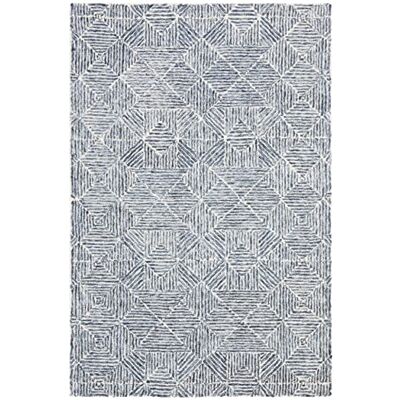 Safavieh - Teppich Wolle - Blau/Elfenbein - 60x90cm - Rug Safavieh - Teppich Wolle - Blau/Elfenbein - 60x90cm - Rug
