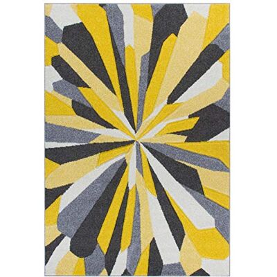 Oriental Weavers - Modell 19. 3337A Gelb Modern Geometrische Blumenflor-Teppich - Teppich Oriental Weavers - Modell 19. 3337A Gelb Modern Geometrische Blumenflor-Teppich - Teppich