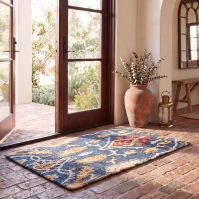 Safavieh - Blossom - Wollteppich - Marineblau Mehrfarbig - Teppich Safavieh - Blossom - Wollteppich - Marineblau Mehrfarbig - Teppich