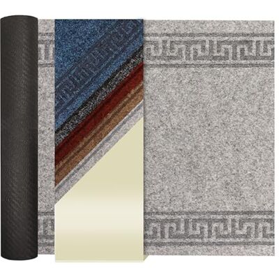 Primaflor - Ideen in Textil Primaflor Schmutzfangläufer Olympia 80x100 cm Grau Rollenware Strapazierfähige Schmutzfangmatte mit Gel-Rücken, griechischer Bordüre, Sauber-läufer, Fußmatte zuscheidbar Primaflor - Ideen in Textil Primaflor Schmutzfangläufer Olympia 80x100 cm Grau Rollenware Strapazierfähige Schmutzfangmatte mit Gel-Rücken, griechischer Bordüre, Sauber-läufer, Fußmatte zuscheidbar