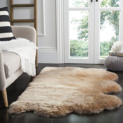 Safavieh - Reese Sheepskin - Beige - 180x109x2 cm - Rug Safavieh - Reese Sheepskin - Beige - 180x109x2 cm - Rug
