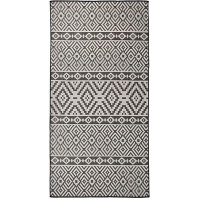 vidaXL Outdoor Flatweave Rug 80x150 cm Blau Muster - Outdoor Teppich vidaXL Outdoor Flatweave Rug 80x150 cm Blau Muster - Outdoor Teppich