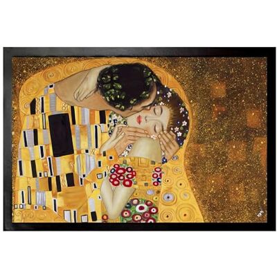 1art1 Gustav Klimt Der Kuß II Fußmatte Dekomatte Innenbereich Design Türmatte 60x40 cm 1art1 Gustav Klimt Der Kuß II Fußmatte Dekomatte Innenbereich Design Türmatte 60x40 cm
