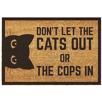 Generic Giftstory Kokosmatte Fußmatte Kokos Cats & COPS für Innen und Außen 60x40 Fussmatte Haustür Willkommen Doormat Mat Lustig Türmatte Geschenk Gift Gadget Generic Giftstory Kokosmatte Fußmatte Kokos Cats & COPS für Innen und Außen 60x40 Fussmatte Haustür Willkommen Doormat Mat Lustig Türmatte Geschenk Gift Gadget