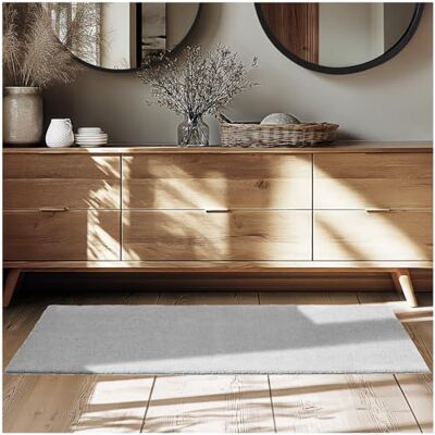 Tectake - Soft Zone - Grau - 80x150 cm - Teppich Tectake - Soft Zone - Grau - 80x150 cm - Teppich