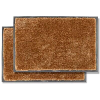 Astra Rutschfeste Schmutzfangmatte innen weich Kupfer 80 x 120 cm 2er Set Pflegeleichte Sauberlaufmatte Eingang Fussmatte rutschfest Läufer Flur waschbar per Hand Türmatte PVC frei Fußmatte indoor Astra Rutschfeste Schmutzfangmatte innen weich Kupfer 80 x 120 cm 2er Set Pflegeleichte Sauberlaufmatte Eingang Fussmatte rutschfest Läufer Flur waschbar per Hand Türmatte PVC frei Fußmatte indoor