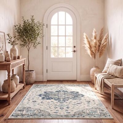 Safavieh - Lyanna - Elfenbein - Marineblau - Rug Safavieh - Lyanna - Elfenbein - Marineblau - Rug