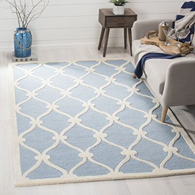 Safavieh Hugo Textil Teppich - Rechteckig, Blau - Teppich Safavieh Hugo Textil Teppich - Rechteckig, Blau - Teppich