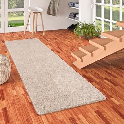 Snapstyle Luxus Hochflor Langflor Teppich Läufer Milano Beige in 9 Größen Snapstyle Luxus Hochflor Langflor Teppich Läufer Milano Beige in 9 Größen