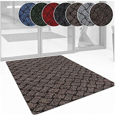 ANRO Schmutzfangteppich Matte Teppich Läufer Flurläufer Bodenbelag Schmutzfangläufer Sauberlaufmatte Fußmatte Melbourne Braun 90x150cm ANRO Schmutzfangteppich Matte Teppich Läufer Flurläufer Bodenbelag Schmutzfangläufer Sauberlaufmatte Fußmatte Melbourne Braun 90x150cm