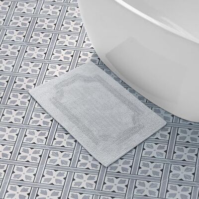 Laura Ashley Badvorleger, wendbar, Baumwolle, hellgrau, 17in. X 24in Laura Ashley Badvorleger, wendbar, Baumwolle, hellgrau, 17in. X 24in