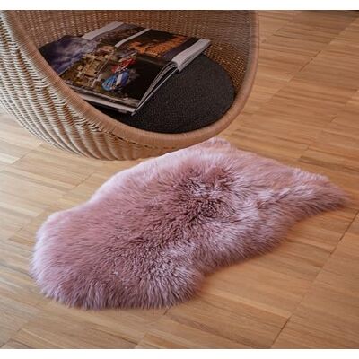 IPEA Lammfell Farbe Altrosa Teppich aus echtem Schaffell Made in Italy 100/110 cm Natürliche Lammfell Teppich Wohnzimmer Weiches und Dickes Fell Deko Fell Schlafzimmer IPEA Lammfell Farbe Altrosa Teppich aus echtem Schaffell Made in Italy 100/110 cm Natürliche Lammfell Teppich Wohnzimmer Weiches und Dickes Fell Deko Fell Schlafzimmer