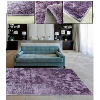 Tadi & Imperio1979 Hochflor-Teppich für Wohnzimmer, Wohnzimmer und Esszimmer, Farbe: Lila, sehr weich Tadi & Imperio1979 Hochflor-Teppich für Wohnzimmer, Wohnzimmer und Esszimmer, Farbe: Lila, sehr weich