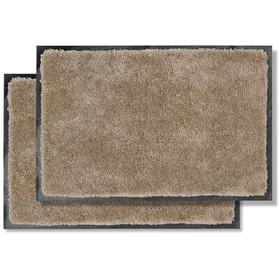 Astra rutschfeste Schmutzfangmatte innen weich Beige 40 x 60 cm 2er Set Pflegeleichte Sauberlaufmatte Eingang Fussmatte rutschfest Läufer Flur waschbar per Hand Türmatte PVC frei Fußmatte indoor Astra rutschfeste Schmutzfangmatte innen weich Beige 40 x 60 cm 2er Set Pflegeleichte Sauberlaufmatte Eingang Fussmatte rutschfest Läufer Flur waschbar per Hand Türmatte PVC frei Fußmatte indoor