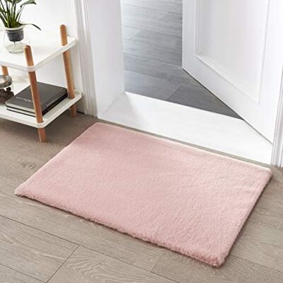 Teppich Wölkchen Kunst-Fell-Teppich Kurzflor Flauschiger Wohnzimmer-Teppich, als Schlafzimmer Deko oder Kinderzimmer rutschfest und waschbar in Waschmaschine Rosa 60x90cm Teppich Wölkchen Kunst-Fell-Teppich Kurzflor Flauschiger Wohnzimmer-Teppich, als Schlafzimmer Deko oder Kinderzimmer rutschfest und waschbar in Waschmaschine Rosa 60x90cm