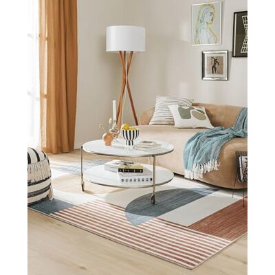 benuta Pop Teppich Laury Multicolor 160x230 cm Kunstfaser Rechteckig & im Style: Abstrakt,Geometrisch, Retro, Scandi Living Pflegeleicht für Wohnzimmer Schlafzimmer benuta Pop Teppich Laury Multicolor 160x230 cm Kunstfaser Rechteckig & im Style: Abstrakt,Geometrisch, Retro, Scandi Living Pflegeleicht für Wohnzimmer Schlafzimmer