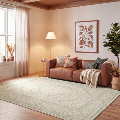 Safavieh Teppich 235 x 305 cm Adirondack Collection Groß Traditionelles Design, Sage & Elfenbein, Pflegeleichte Synthetikmischung, Ideal für Wohnzimmer, Schlafzimmer, Büro Safavieh Teppich 235 x 305 cm Adirondack Collection Groß Traditionelles Design, Sage & Elfenbein, Pflegeleichte Synthetikmischung, Ideal für Wohnzimmer, Schlafzimmer, Büro