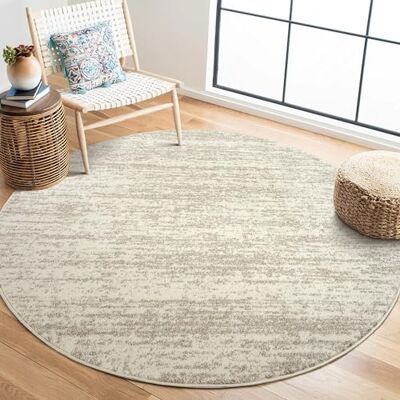 SANAT Oslo runder Teppich - 150cm, Beige, 10mm SANAT Oslo runder Teppich - 150cm, Beige, 10mm