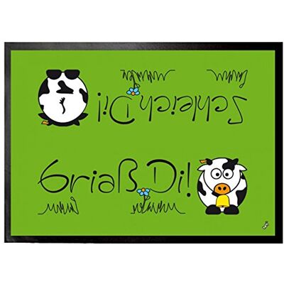 1art1 Kühe Resi Die Kuh, Griaß Di Fußmatte Dekomatte Innenbereich Design Türmatte 70x50 cm 1art1 Kühe Resi Die Kuh, Griaß Di Fußmatte Dekomatte Innenbereich Design Türmatte 70x50 cm