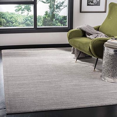 Safavieh Modern Teppich für Wohnzimmer, Esszimmer, Schlafzimmer Vision Collection, Kurzer Flor, Silber, 155 X 229 cm Safavieh Modern Teppich für Wohnzimmer, Esszimmer, Schlafzimmer Vision Collection, Kurzer Flor, Silber, 155 X 229 cm