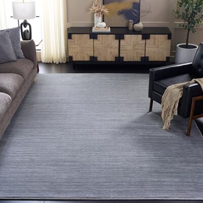 Safavieh Modern Teppich für Wohnzimmer, Esszimmer, Schlafzimmer Vision Collection, Kurzer Flor, Silber, 240 x 300 cm Safavieh Modern Teppich für Wohnzimmer, Esszimmer, Schlafzimmer Vision Collection, Kurzer Flor, Silber, 240 x 300 cm