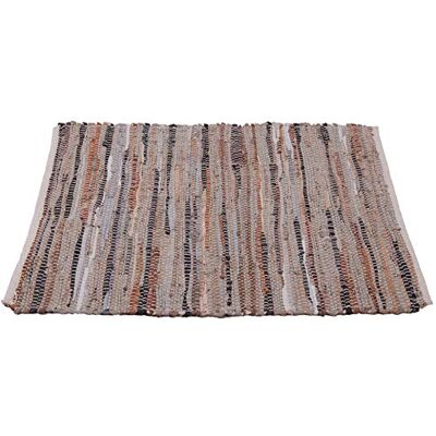 Bestlivings Flickenteppich Rund 140 x 200 cm aus handgewebter Baumwolle in Leder Braun viele Variationen Bestlivings Flickenteppich Rund 140 x 200 cm aus handgewebter Baumwolle in Leder Braun viele Variationen