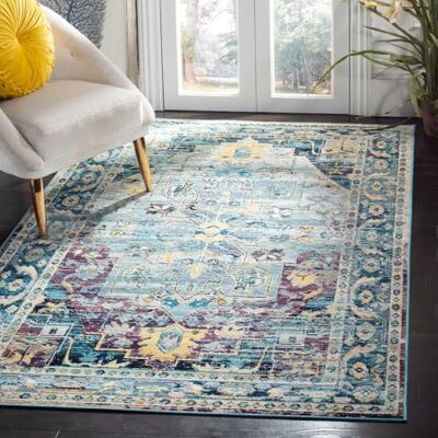 Safavieh - Crystal - Blaugrün/Lila - Rug Safavieh - Crystal - Blaugrün/Lila - Rug