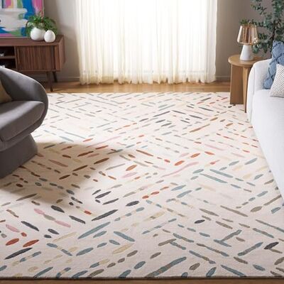 Safavieh Distressed Teppich für Wohnzimmer, Esszimmer, Schlafzimmer Madison Collection, Kurzer Flor, Grau und Gold, 244 X 305 cm Safavieh Distressed Teppich für Wohnzimmer, Esszimmer, Schlafzimmer Madison Collection, Kurzer Flor, Grau und Gold, 244 X 305 cm