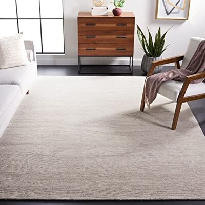 Safavieh Geometrisch Teppich für Wohnzimmer, Esszimmer, Schlafzimmer Metro Collection, Kurzer Flor, Natur und Elfenbein, 244 X 305 cm Safavieh Geometrisch Teppich für Wohnzimmer, Esszimmer, Schlafzimmer Metro Collection, Kurzer Flor, Natur und Elfenbein, 244 X 305 cm