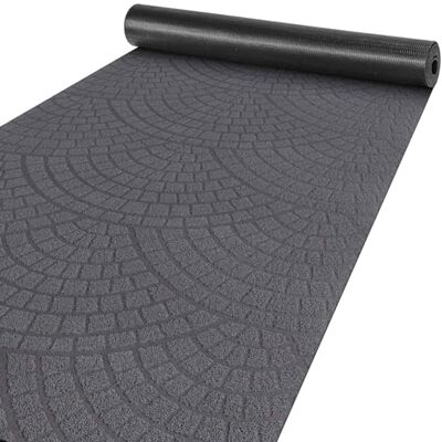 ANRO Teppich Läufer Küchenläufer Küchenteppich Läufer Flur Teppich Velours rutschfest waschbar für Flur, Schlafzimmer, Wohnzimmer, Küche Davis Anthrazit 67 x 180cm ANRO Teppich Läufer Küchenläufer Küchenteppich Läufer Flur Teppich Velours rutschfest waschbar für Flur, Schlafzimmer, Wohnzimmer, Küche Davis Anthrazit 67 x 180cm