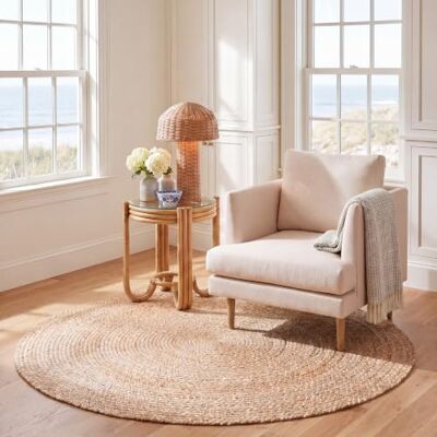 Safavieh - Jute Elfenbein 150x150 - Teppich Safavieh - Jute Elfenbein 150x150 - Teppich