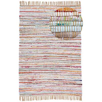 CARPETFINE Kelim Chindi - Recycelter Handgewebter Teppich CARPETFINE Kelim Chindi - Recycelter Handgewebter Teppich