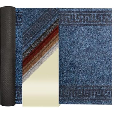 Primaflor - Ideen in Textil Primaflor Schmutzfangläufer Olympia 100x200 cm Blau Rollenware Strapazierfähige Schmutzfangmatte mit Gel-Rücken, griechischer Bordüre, Sauber-läufer, Fußmatte zuscheidbar Primaflor - Ideen in Textil Primaflor Schmutzfangläufer Olympia 100x200 cm Blau Rollenware Strapazierfähige Schmutzfangmatte mit Gel-Rücken, griechischer Bordüre, Sauber-läufer, Fußmatte zuscheidbar