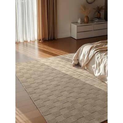Villeroy & Boch Wollteppich Scala Natur Wohnzimmerteppich Handgewebt & Natürlich Wolle 3D Effekt Kariert Hoch-Tief-Effekt für Wohnzimmer, Schlafzimmer, Esszimmer, Flur Grau Beige, 160x230cm Villeroy & Boch Wollteppich Scala Natur Wohnzimmerteppich Handgewebt & Natürlich Wolle 3D Effekt Kariert Hoch-Tief-Effekt für Wohnzimmer, Schlafzimmer, Esszimmer, Flur Grau Beige, 160x230cm