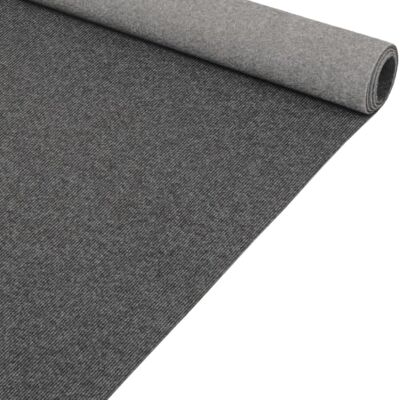 ANRO Yula Nadelfilz Teppich Meterware Grau Messeteppich Rips Auslegware Teppichboden Läufer rutschfest schwer entflammbar Messe Hochzeit Event 133 x 250 cm ANRO Yula Nadelfilz Teppich Meterware Grau Messeteppich Rips Auslegware Teppichboden Läufer rutschfest schwer entflammbar Messe Hochzeit Event 133 x 250 cm