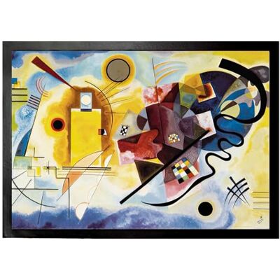 1art1 Wassily Kandinsky Gelb Rot Blau, 1925 Fußmatte Dekomatte Innenbereich Design Türmatte 70x50 cm 1art1 Wassily Kandinsky Gelb Rot Blau, 1925 Fußmatte Dekomatte Innenbereich Design Türmatte 70x50 cm